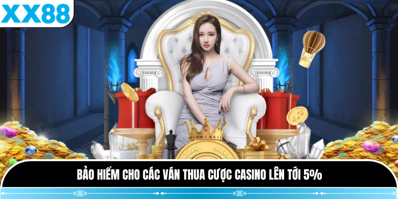 Bảo hiểm cho các ván thua cược casino lên tới 5%
