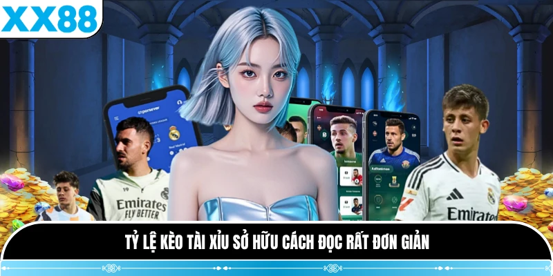 Tỷ lệ kèo tài xỉu sở hữu cách đọc rất đơn giản